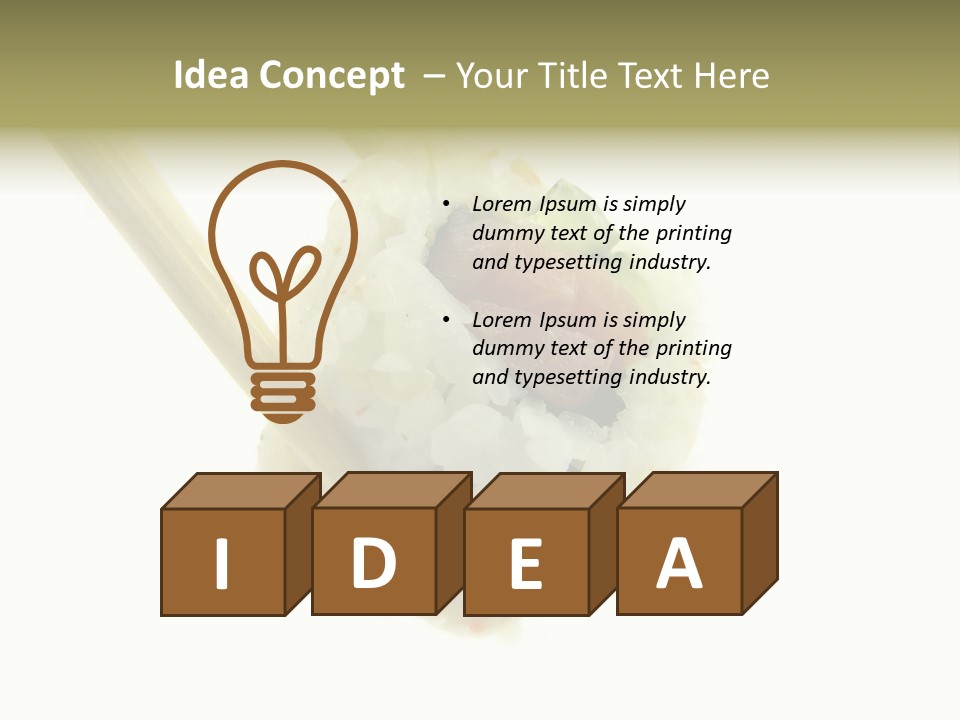 Healthcare Tuna Sticks PowerPoint Template