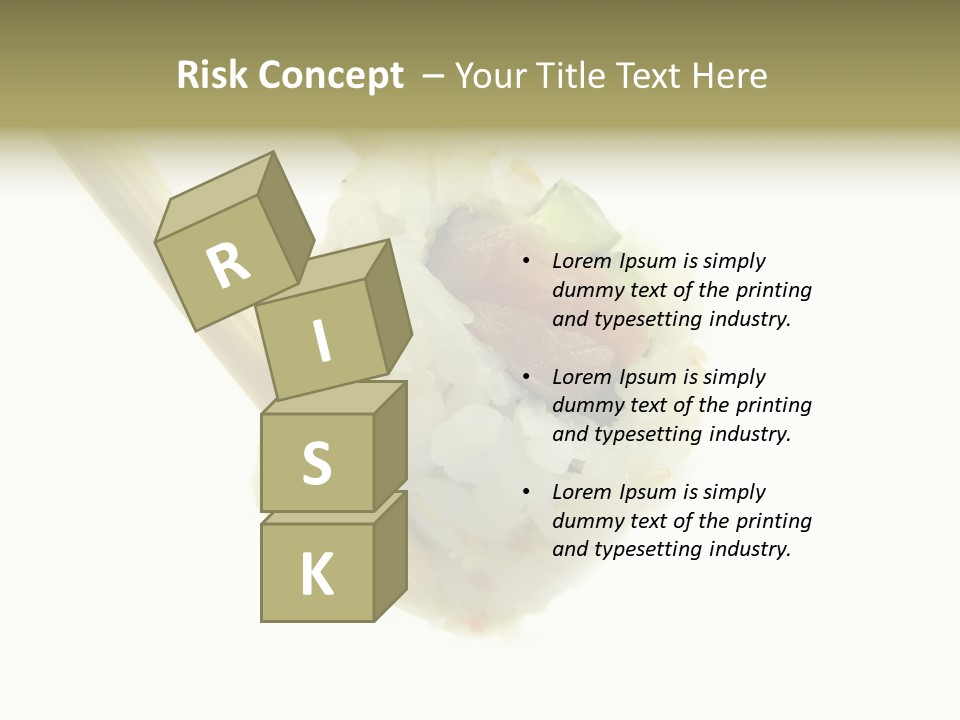 Healthcare Tuna Sticks PowerPoint Template