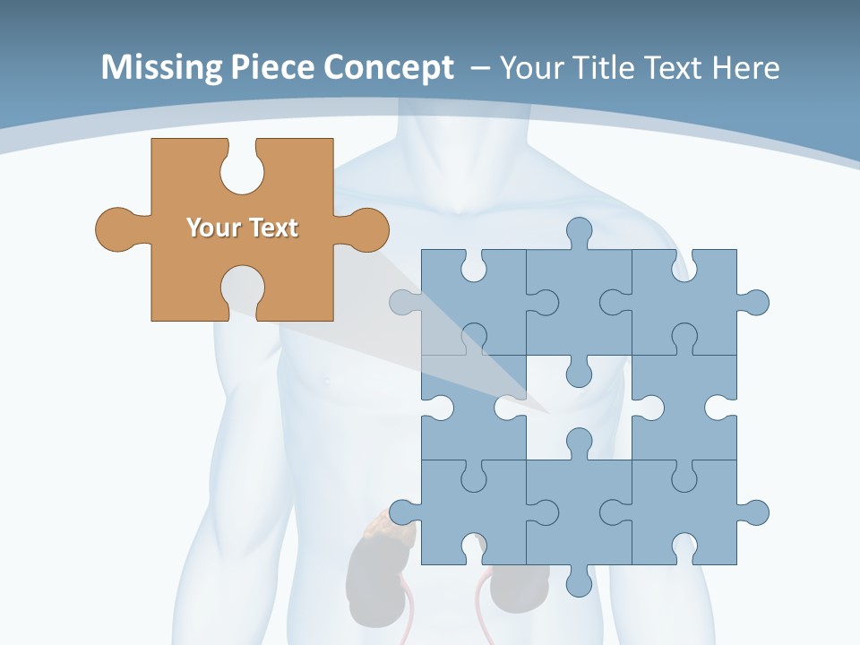 A Man's Stomach Is Shown In This Powerpoint Presentation PowerPoint Template