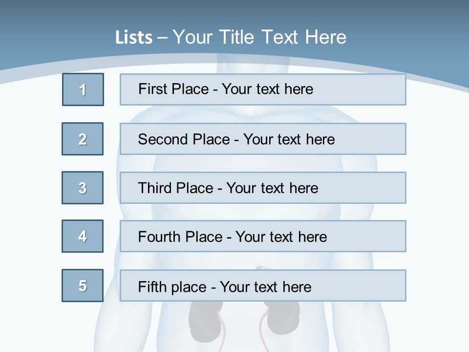 A Man's Stomach Is Shown In This Powerpoint Presentation PowerPoint Template