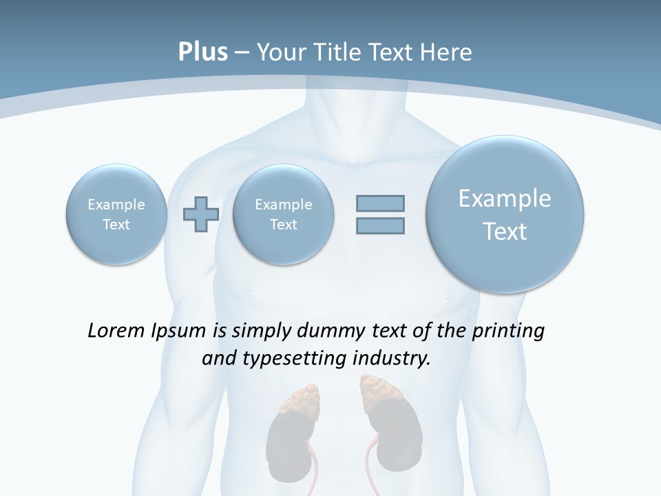 A Man's Stomach Is Shown In This Powerpoint Presentation PowerPoint Template