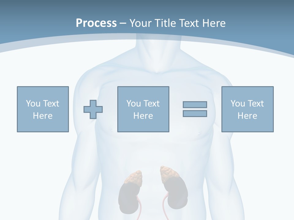 A Man's Stomach Is Shown In This Powerpoint Presentation PowerPoint Template