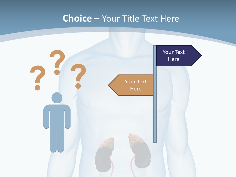 A Man's Stomach Is Shown In This Powerpoint Presentation PowerPoint Template