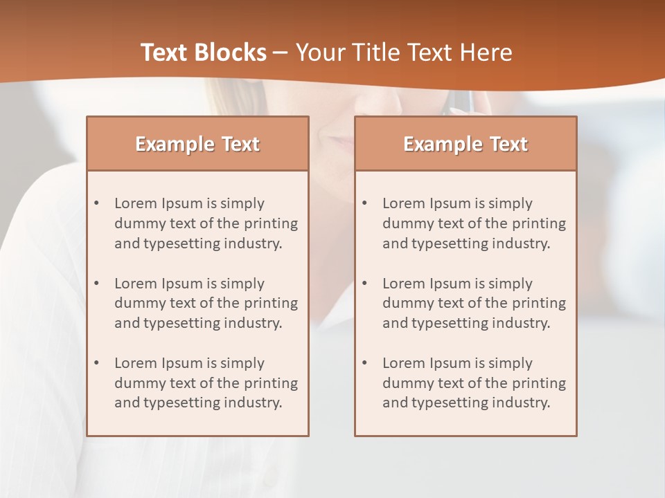 A Woman Talking On A Cell Phone In Front Of A Laptop PowerPoint Template