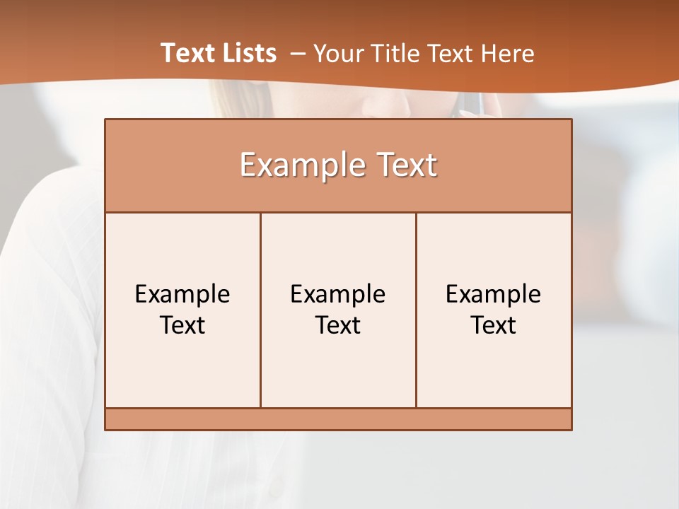 A Woman Talking On A Cell Phone In Front Of A Laptop PowerPoint Template