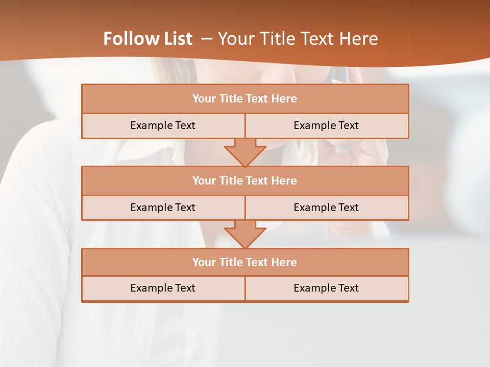 A Woman Talking On A Cell Phone In Front Of A Laptop PowerPoint Template