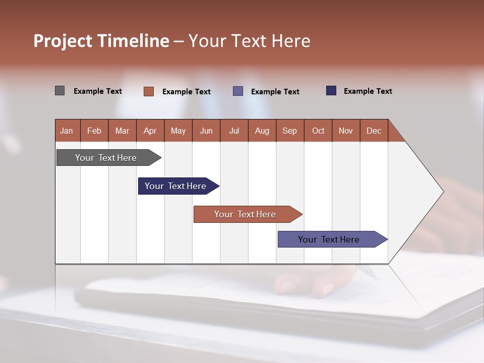 A Person Writing On A Piece Of Paper With A Pen PowerPoint Template