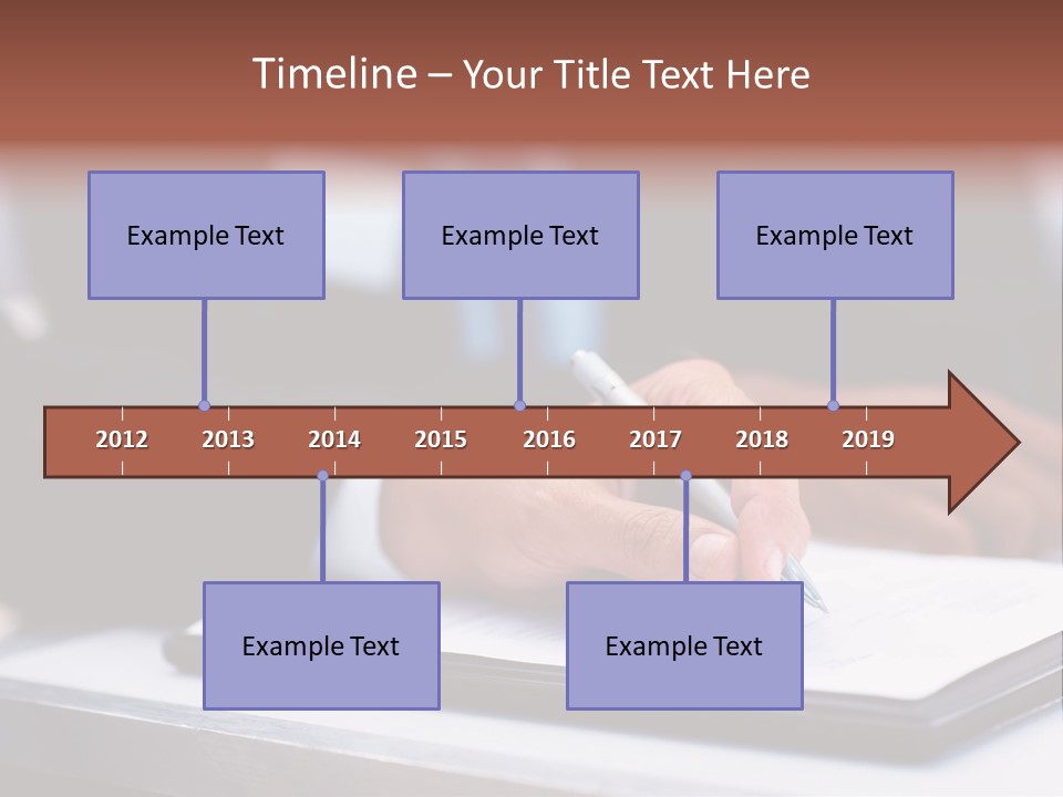 A Person Writing On A Piece Of Paper With A Pen PowerPoint Template