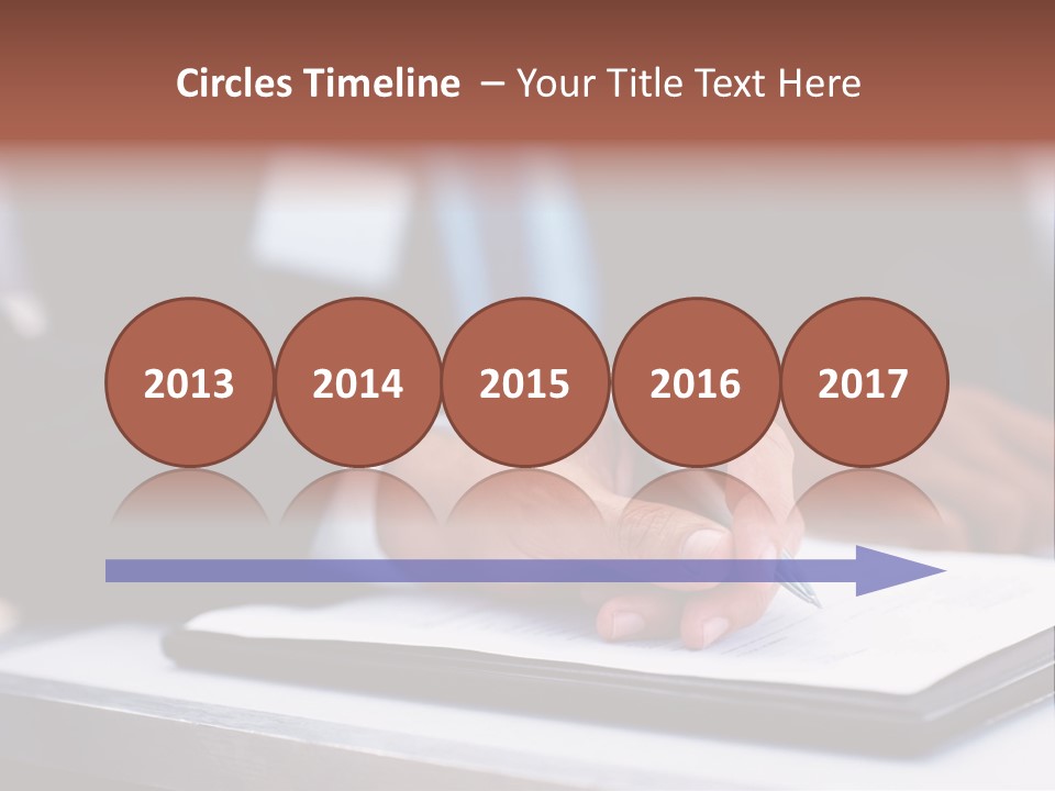 A Person Writing On A Piece Of Paper With A Pen PowerPoint Template