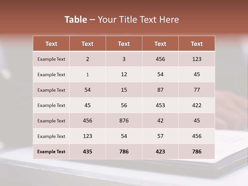 A Person Writing On A Piece Of Paper With A Pen PowerPoint Template