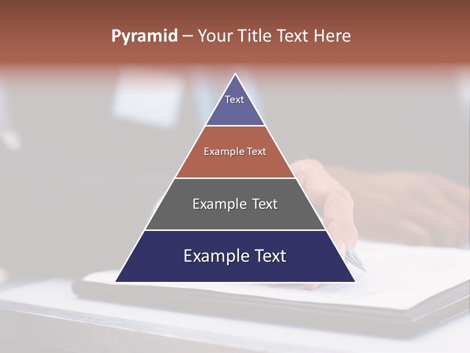 A Person Writing On A Piece Of Paper With A Pen PowerPoint Template