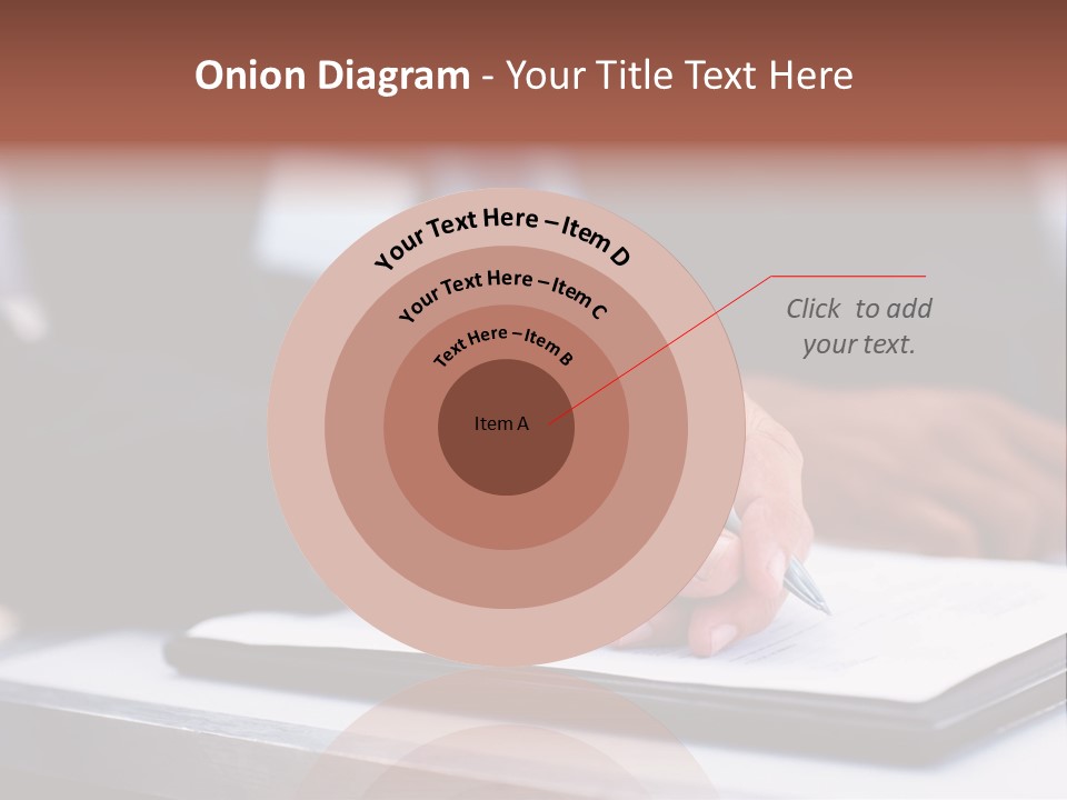 A Person Writing On A Piece Of Paper With A Pen PowerPoint Template