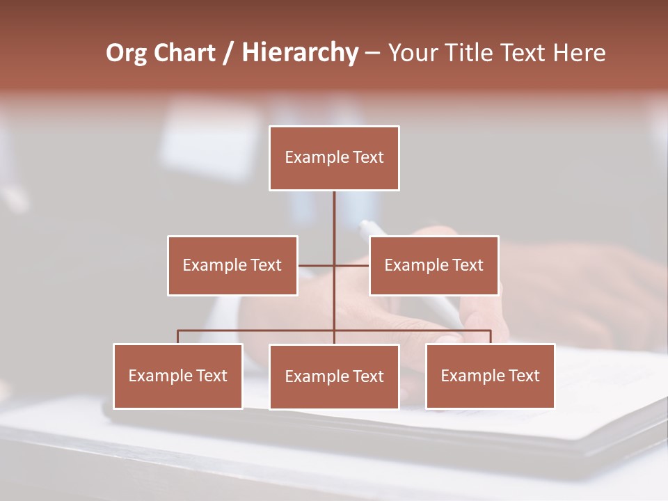 A Person Writing On A Piece Of Paper With A Pen PowerPoint Template