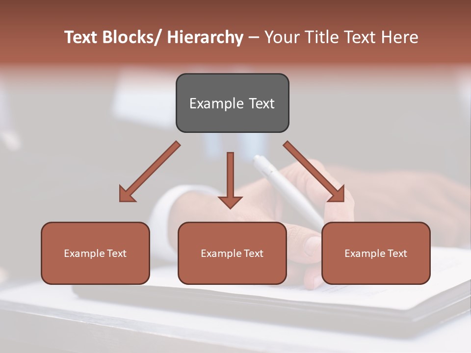 A Person Writing On A Piece Of Paper With A Pen PowerPoint Template