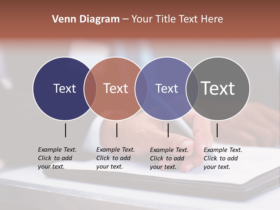 A Person Writing On A Piece Of Paper With A Pen PowerPoint Template