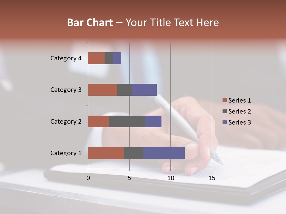 A Person Writing On A Piece Of Paper With A Pen PowerPoint Template