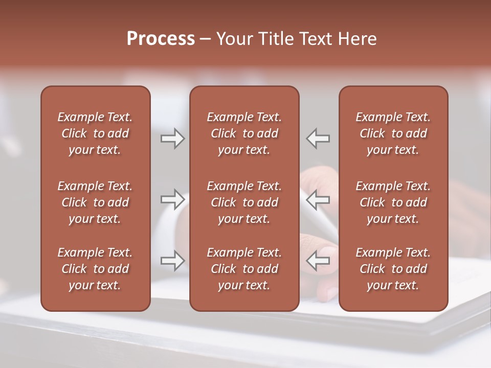 A Person Writing On A Piece Of Paper With A Pen PowerPoint Template