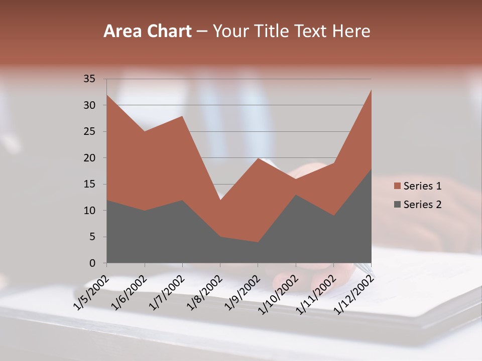 A Person Writing On A Piece Of Paper With A Pen PowerPoint Template