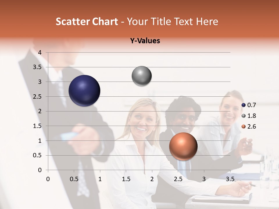 A Group Of Business People Sitting At A Table PowerPoint Template