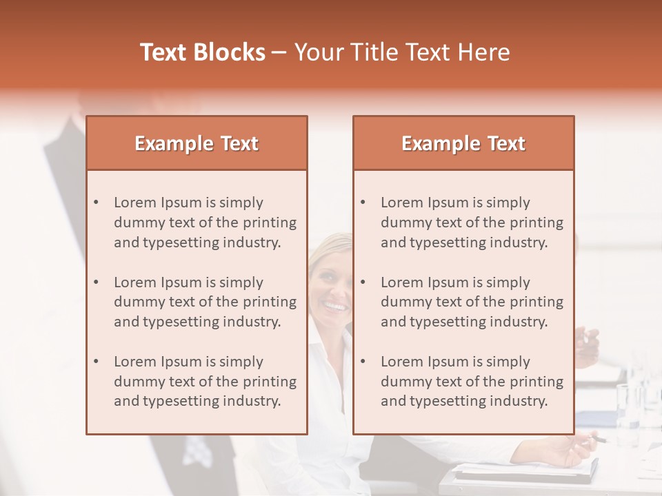 A Group Of Business People Sitting At A Table PowerPoint Template