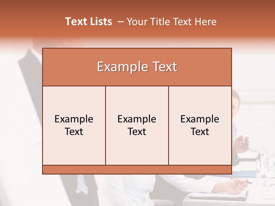 A Group Of Business People Sitting At A Table PowerPoint Template