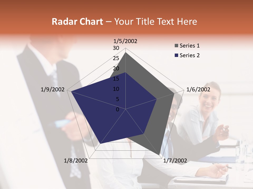A Group Of Business People Sitting At A Table PowerPoint Template