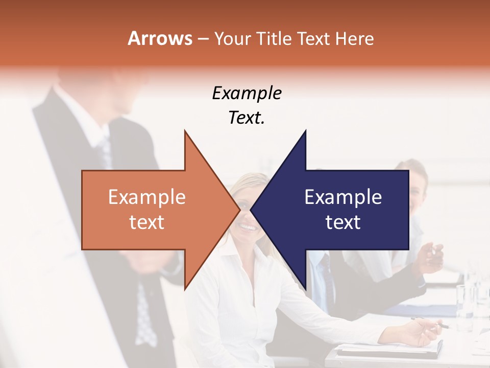 A Group Of Business People Sitting At A Table PowerPoint Template