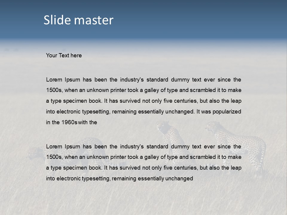 Dots Wildlife Big PowerPoint Template