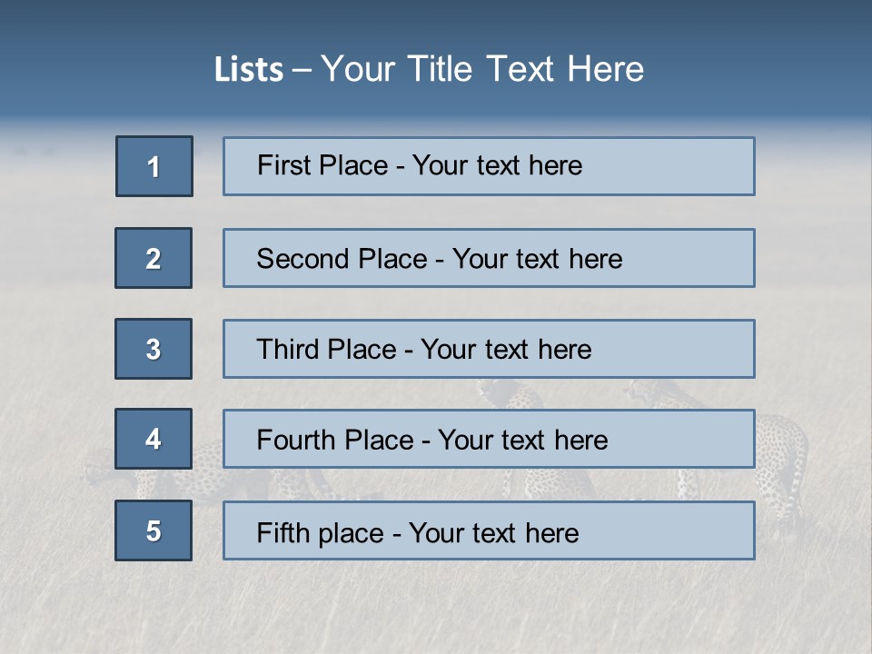 Dots Wildlife Big PowerPoint Template