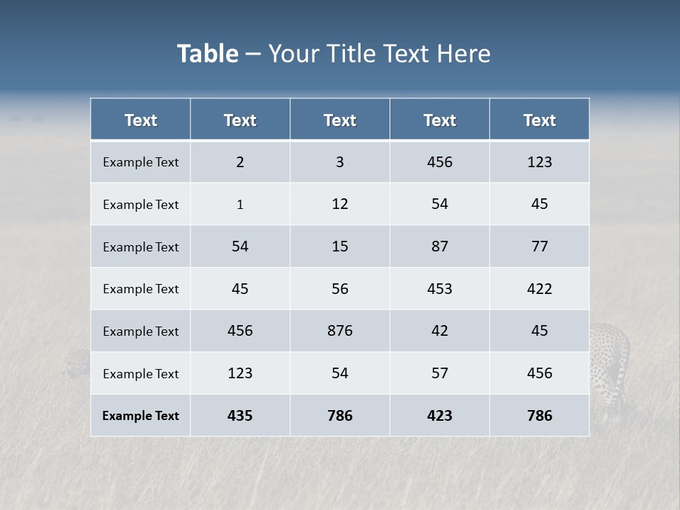 Dots Wildlife Big PowerPoint Template