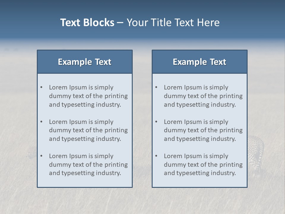 Dots Wildlife Big PowerPoint Template
