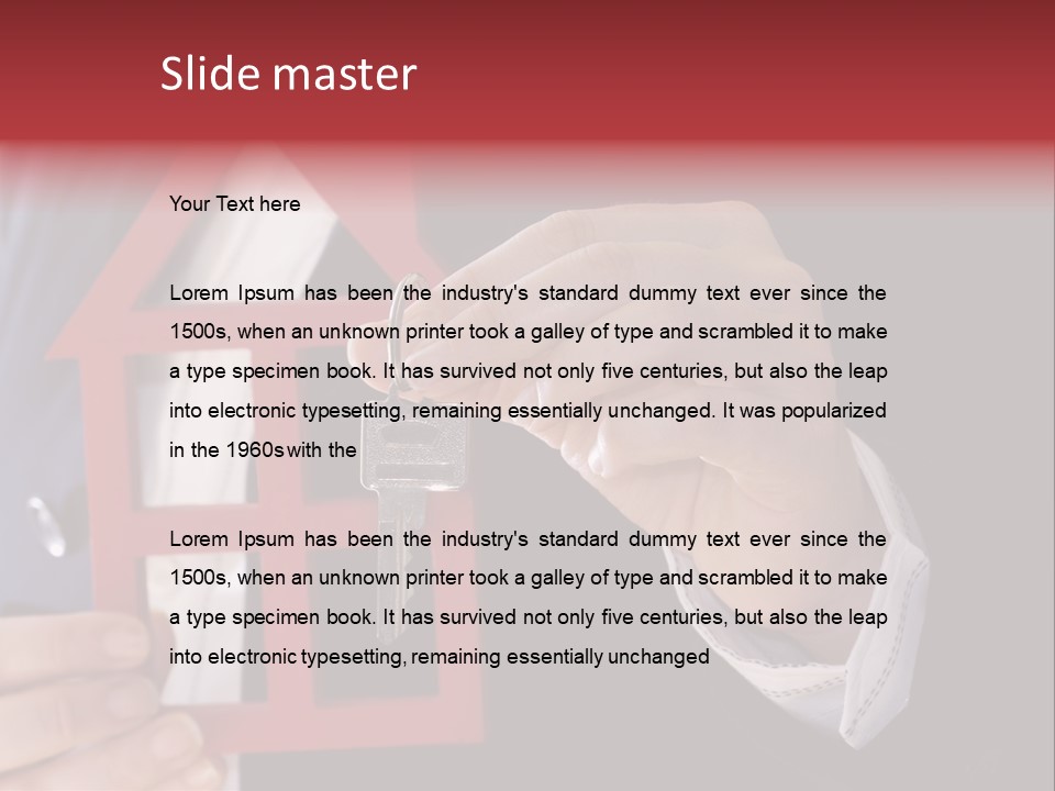 Apartment Black Payment PowerPoint Template