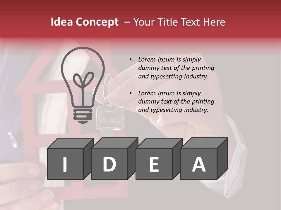 Apartment Black Payment PowerPoint Template