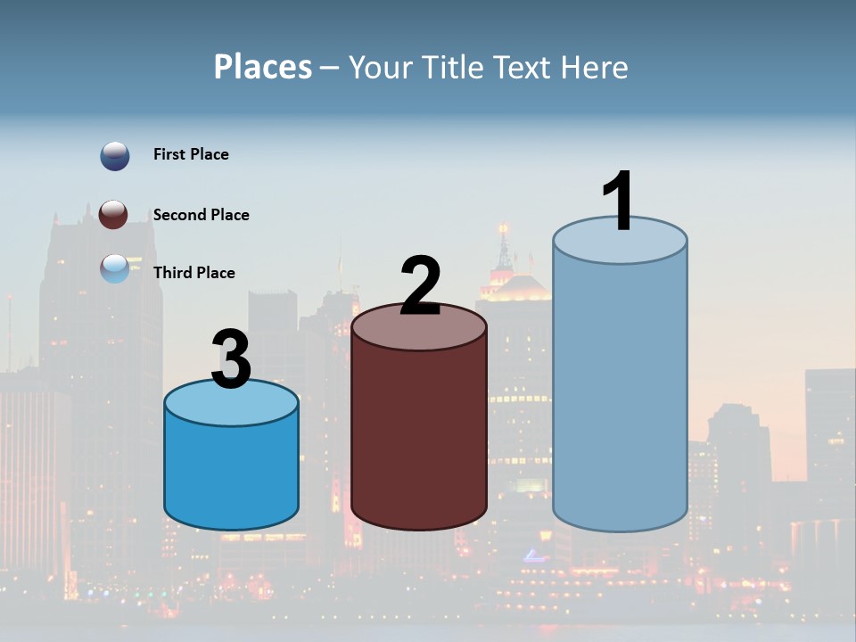 Downtown Illumination City PowerPoint Template