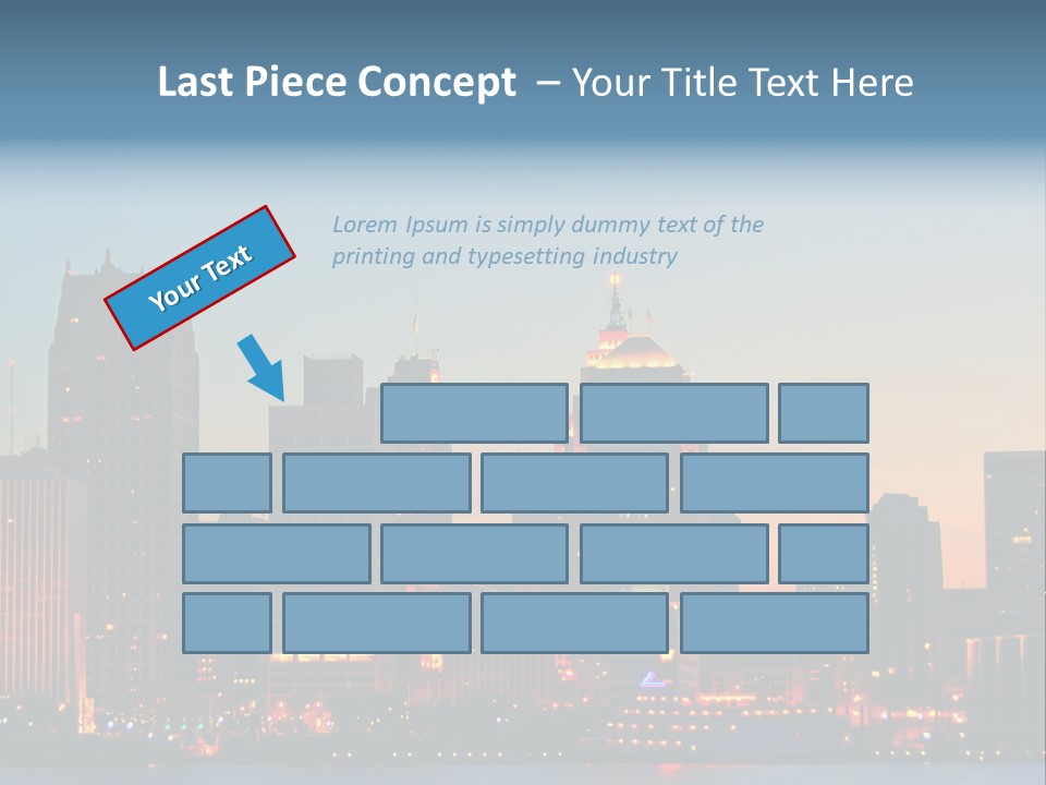 Downtown Illumination City PowerPoint Template