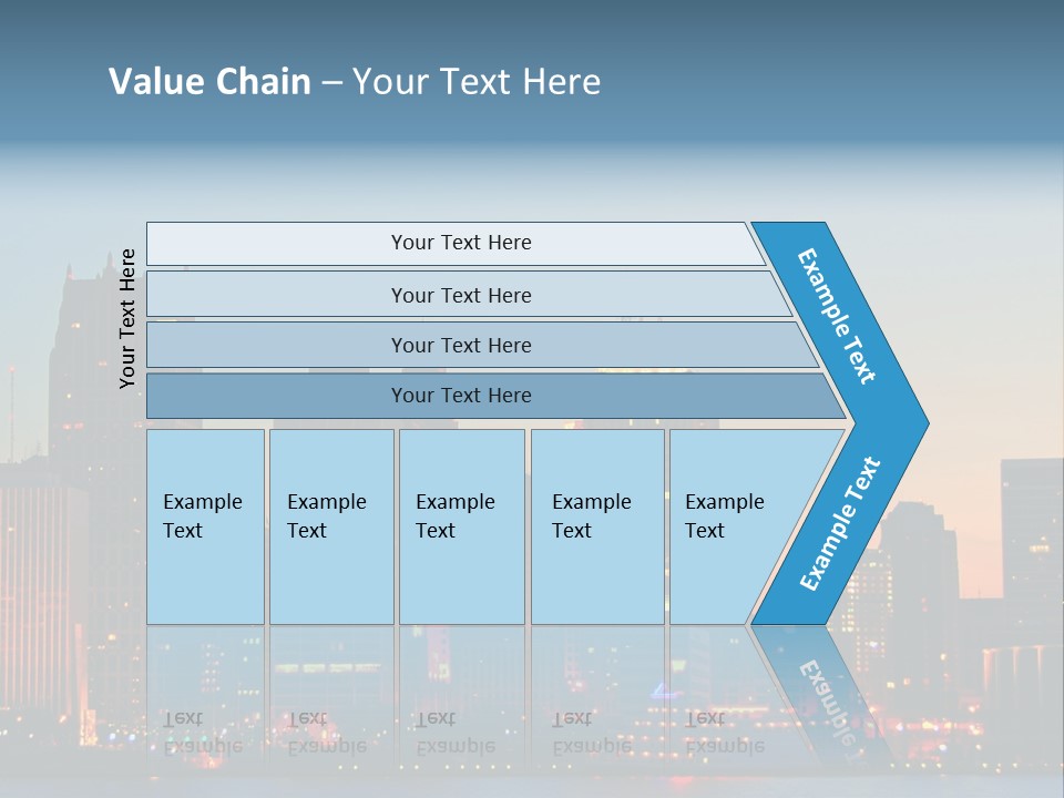 Downtown Illumination City PowerPoint Template