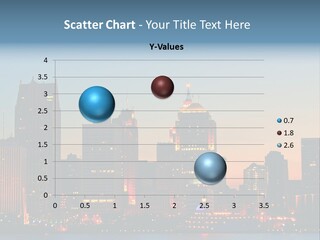 Downtown Illumination City PowerPoint Template