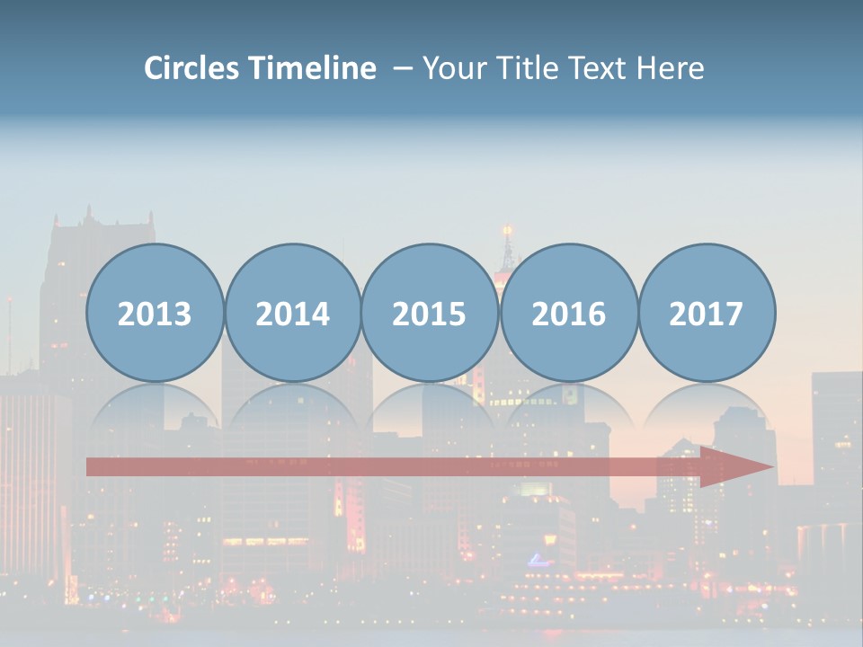 Downtown Illumination City PowerPoint Template
