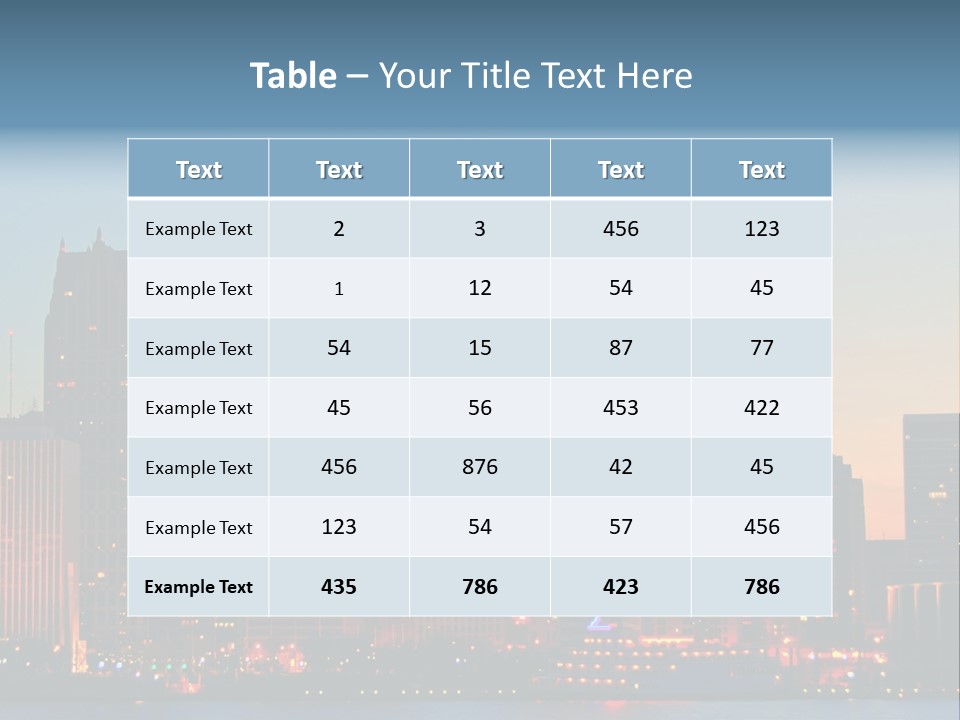 Downtown Illumination City PowerPoint Template
