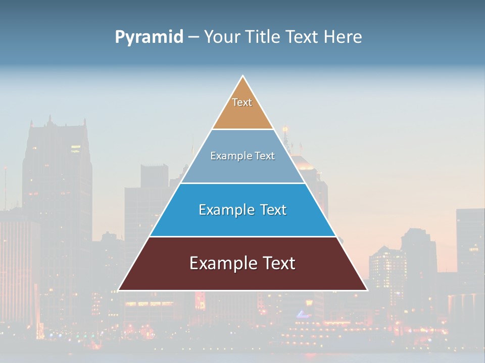 Downtown Illumination City PowerPoint Template