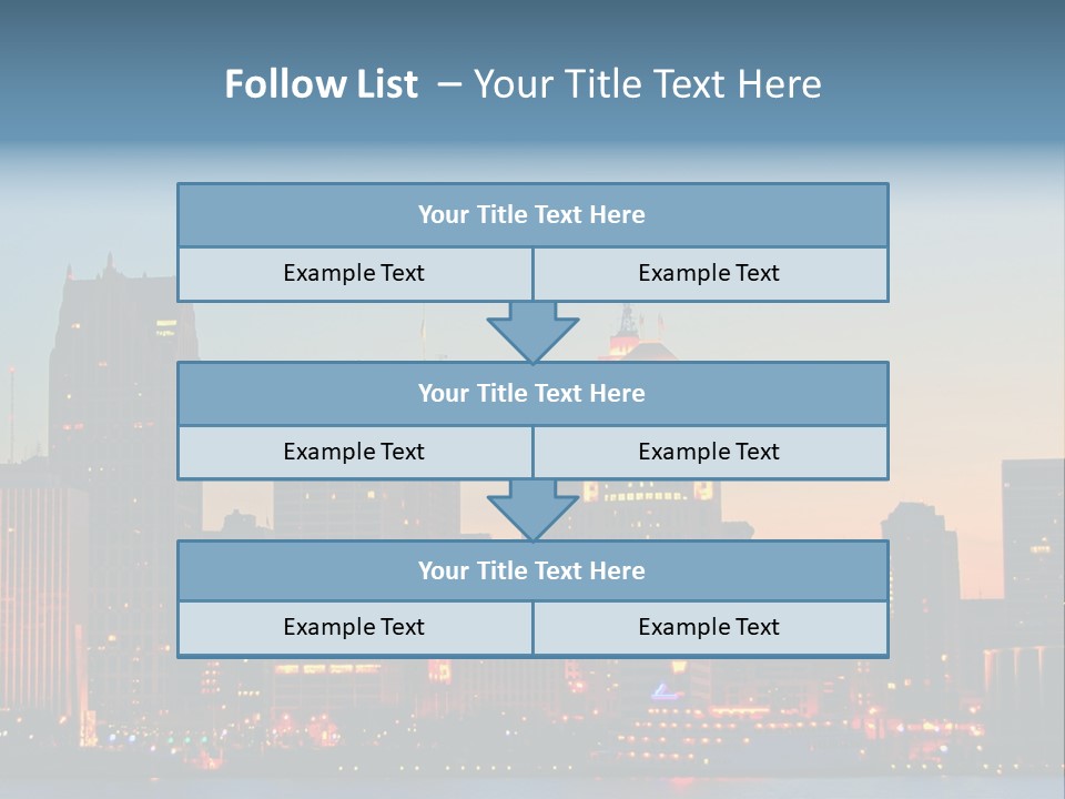 Downtown Illumination City PowerPoint Template