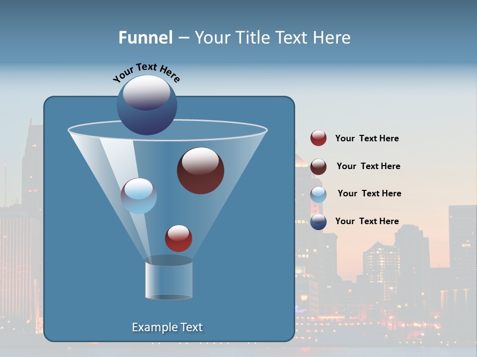 Downtown Illumination City PowerPoint Template