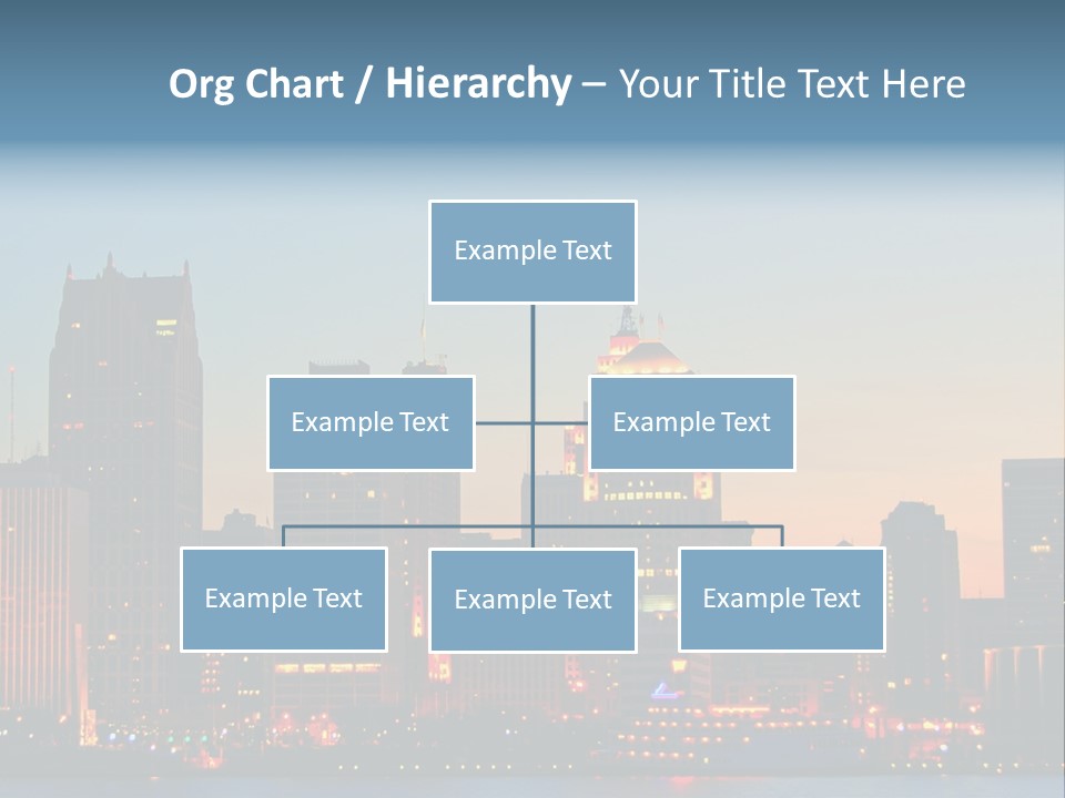Downtown Illumination City PowerPoint Template