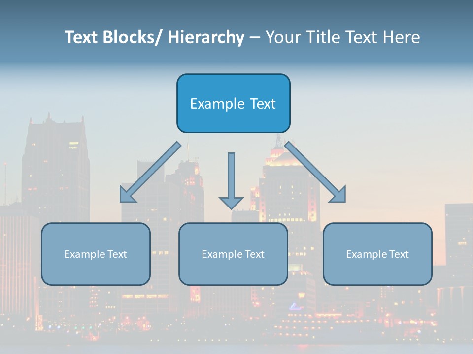 Downtown Illumination City PowerPoint Template