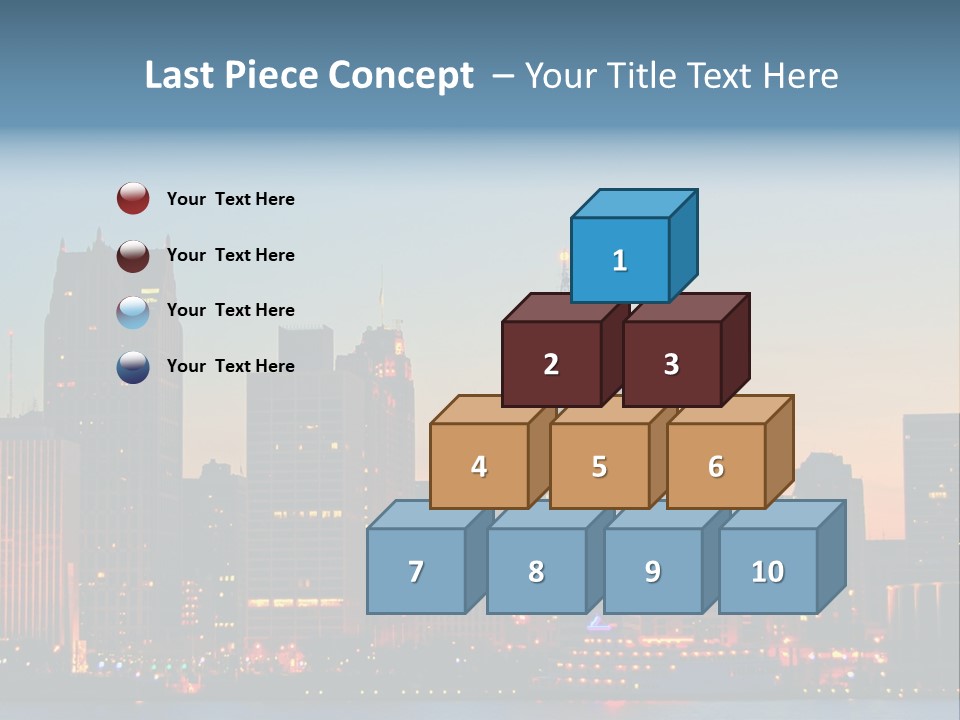 Downtown Illumination City PowerPoint Template