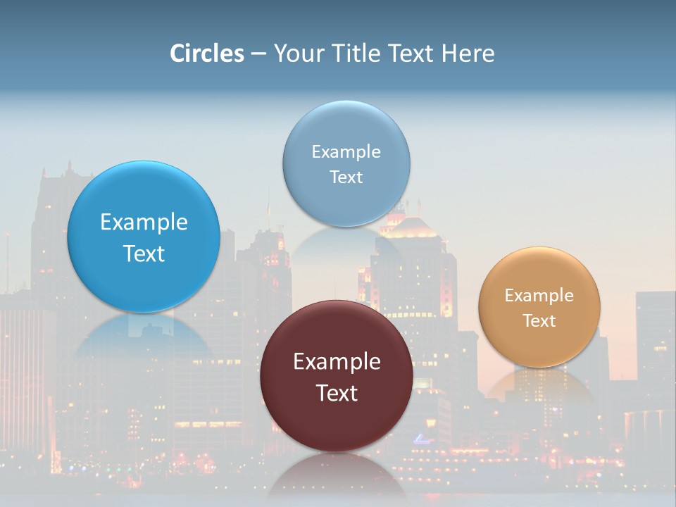 Downtown Illumination City PowerPoint Template