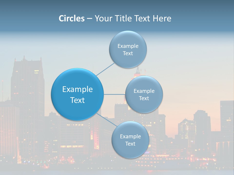 Downtown Illumination City PowerPoint Template