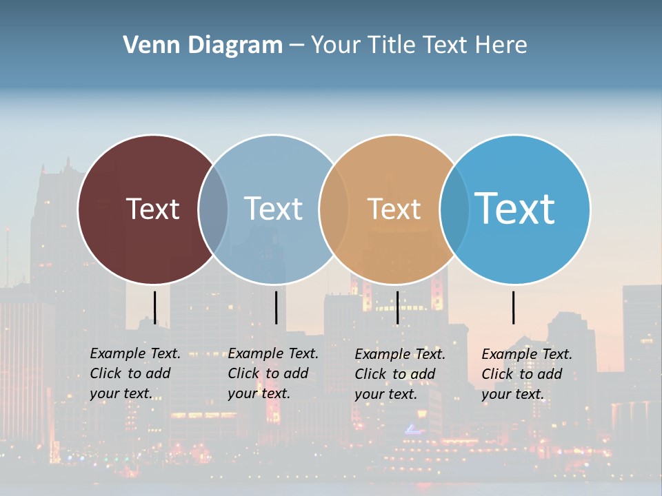 Downtown Illumination City PowerPoint Template