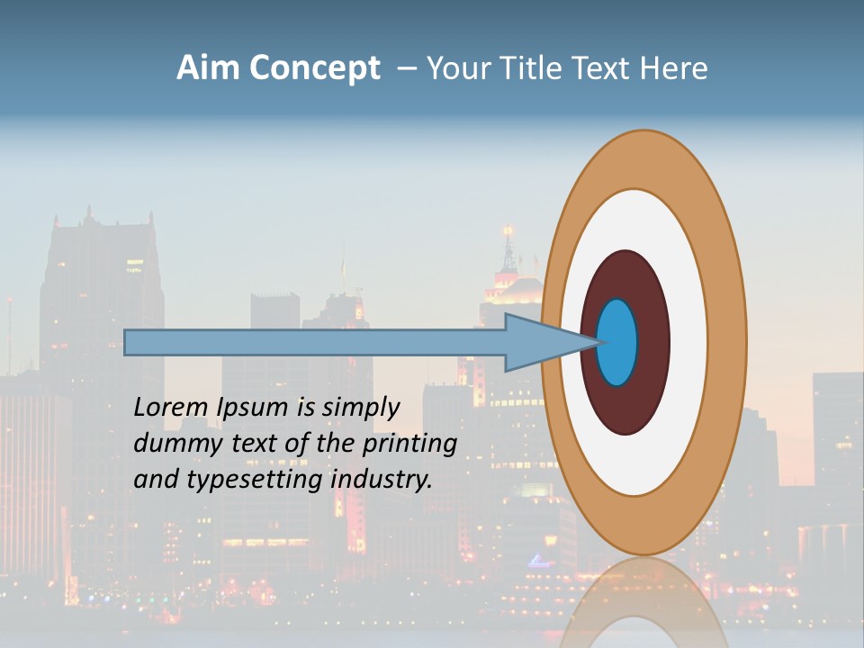 Downtown Illumination City PowerPoint Template