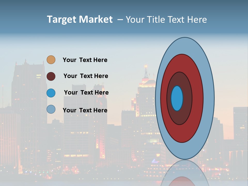 Downtown Illumination City PowerPoint Template